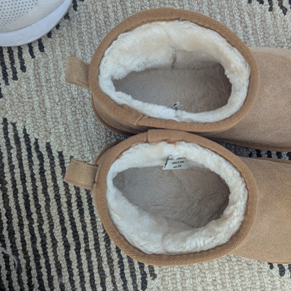 Women's Tan Ankle Boots - Picture 5 of 6